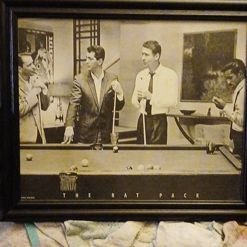 The rat pack framed black - the,